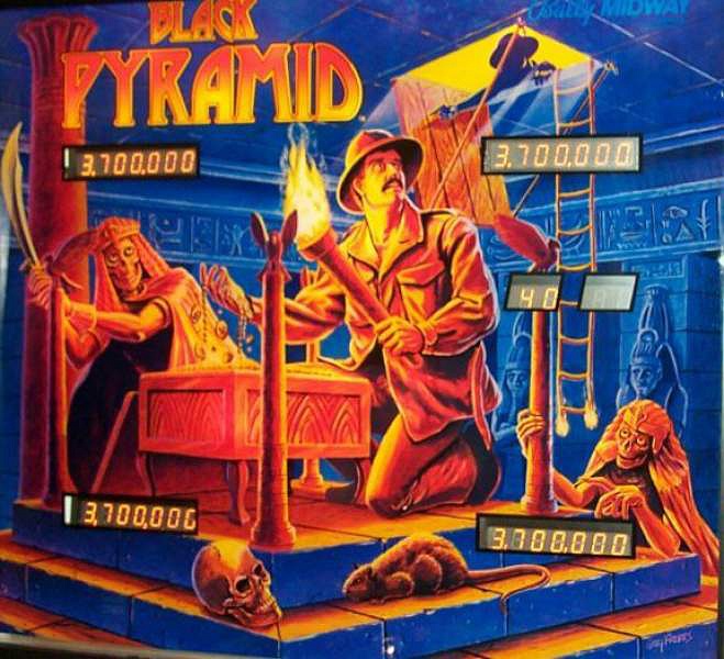 Black Pyramid is a pinball machine released by Bally in 1984. It features a captivating ancient Egyptian theme with engaging artwork and gameplay.