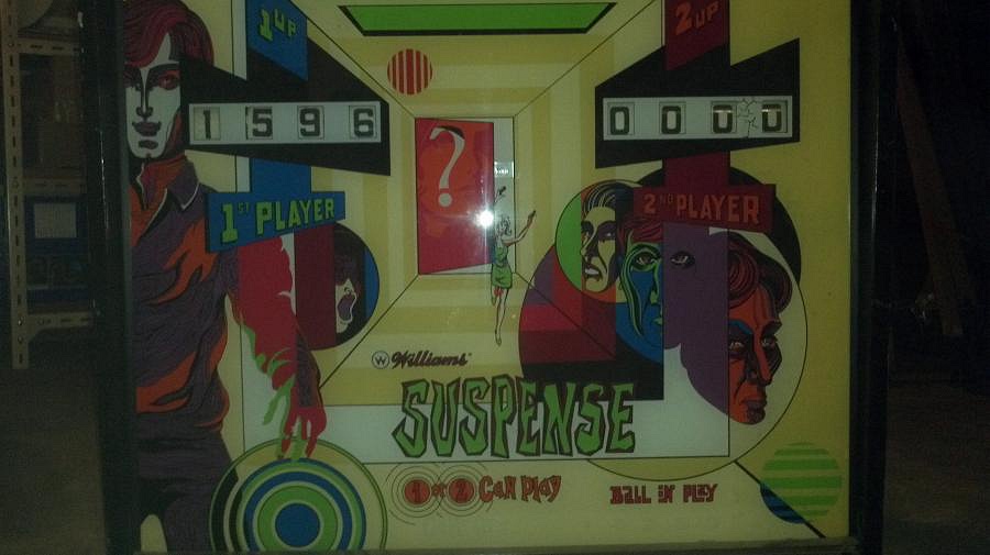 Suspense is a solid-state electronic pinball machine released by Williams in 1969.