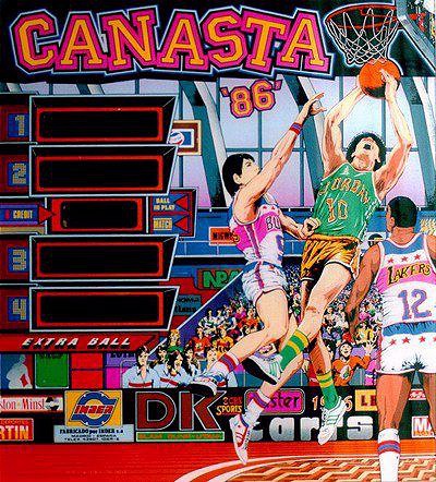 Canasta 86 is a unique Spanish pinball machine produced by Inder with an intriguing blend of traditional and modern pinball elements. It features innovative design elements and offers a diverse gameplay experience.