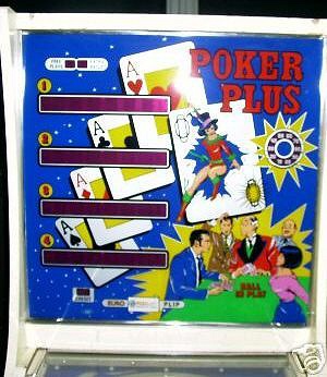 Poker Plus is a vintage solid-state pinball machine developed by Recel in 1978, featuring a card game theme.