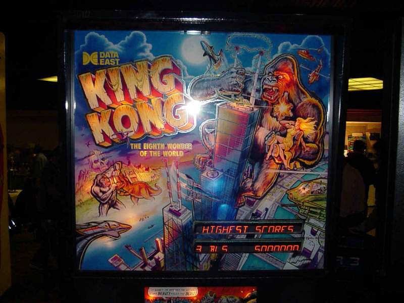 King Kong is a pinball machine produced by Data East, featuring the iconic movie monster.