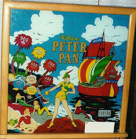 Peter Pan is a classic electromechanical pinball machine released by Williams in 1955. It features a traditional pinball playfield with artwork based on the Peter Pan theme.