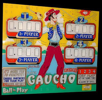 Gaucho is a pinball machine designed by Wayne Neyens and released by Gottlieb in 1962. This machine features a captivating design inspired by Latin American themes.
