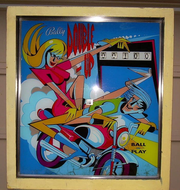 Double-Up is an electro-mechanical (EM) pinball machine released by Bally in 1970. It features a bowling theme, where players aim to score strikes and spares to increase their score.