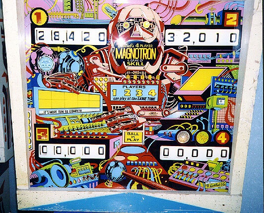 Magnotron is a classic electro-mechanical pinball machine developed by Gottlieb in 1974. It is known for its engaging gameplay centered around magnets, which was a novel feature at the time.