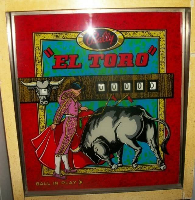El Toro is a pinball machine released by Bally in 1972. It features a bullfighting theme with vibrant artwork and classic pinball gameplay elements.