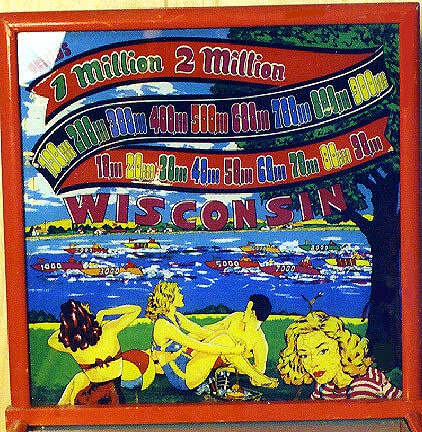 Wisconsin is a vintage pinball machine produced by United. It was released in 1948 and features classic pinball mechanisms characteristic of the mid-20th century.