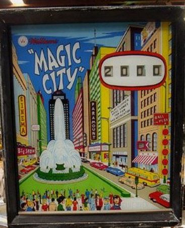 Magic City is a classic electro-mechanical pinball machine released by Williams in 1966. Known for its engaging gameplay and intricate playfield design, it has been enjoyed by pinball enthusiasts for decades.