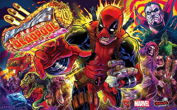 Limited Edition version of the Stern pinball machine based on the Marvel Comics character, Deadpool.