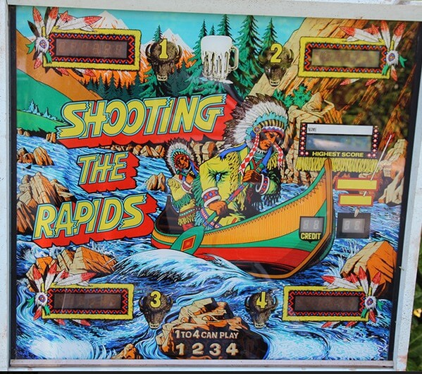 Shooting the Rapids is a pinball machine released by Zaccaria in 1979. It is known for its classic gameplay features typical of the late 1970s era.