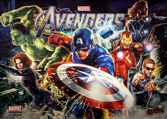 A pinball machine themed around the Marvel Comics superhero team, released by Stern Pinball in 2012.