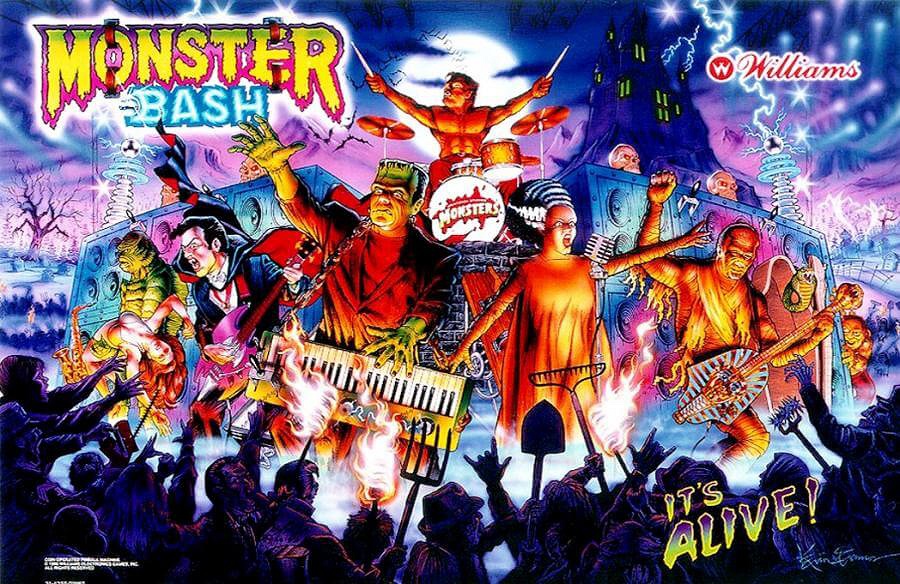 Monster Bash is a pinball machine produced by Williams in 1998 featuring a classic monster theme.