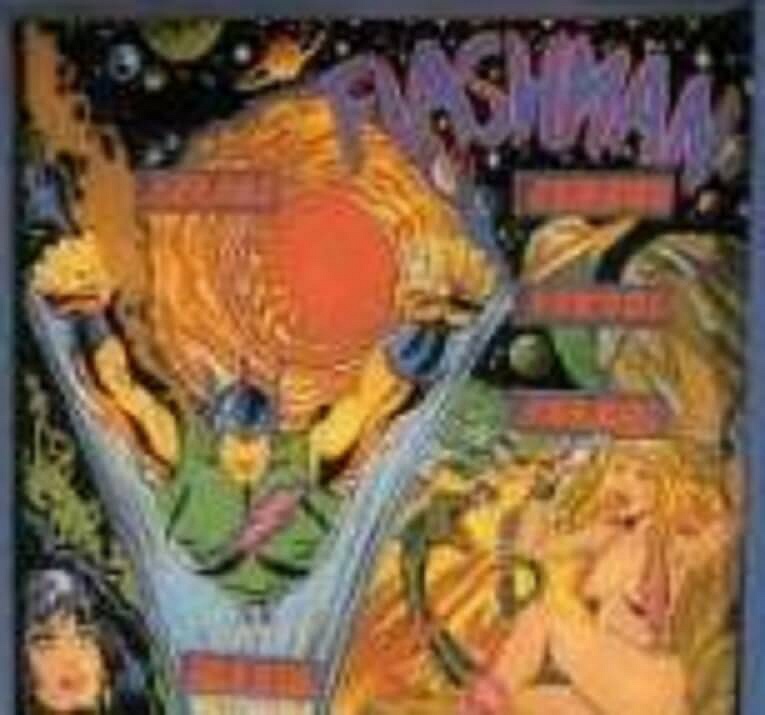 Flashman is an arcade game released by Sportmatic in 1983, inspired by the popular game Pac-Man.