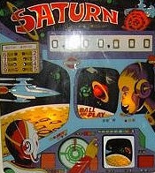 Saturn is a pinball machine manufactured by Nordamatic, released in 1976. It features classic electro-mechanical gameplay with simple yet engaging rules.