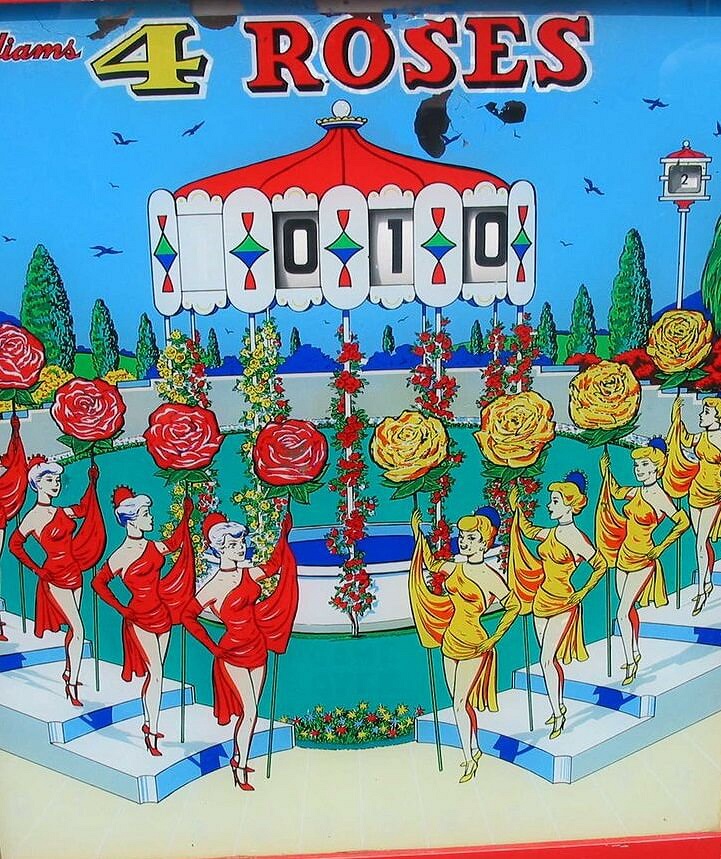4 Roses is an electromechanical pinball machine released by Williams in 1962.