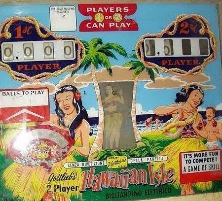 Hawaiian Isle is a classic electromechanical pinball machine designed and manufactured by Gottlieb in 1965. Known for its vibrant Hawaiian theme, it features colorful artwork and gameplay elements that evoke the tropical islands.