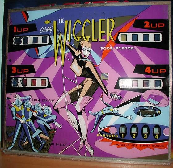 The Wiggler is a vintage electro-mechanical pinball machine released by Bally in 1967.