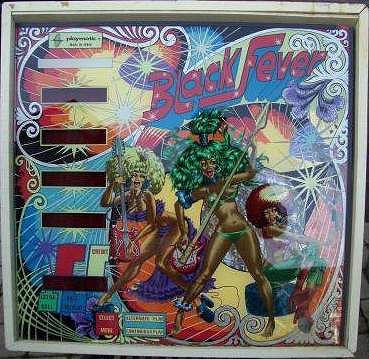 Black Fever is a solid-state pinball machine released by Playmatic, known for its intriguing theme and unique gameplay features.