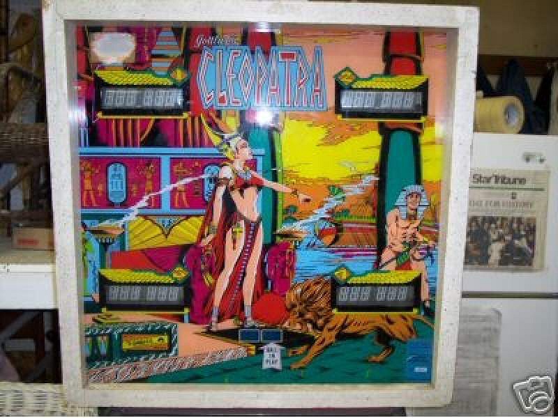 Cleopatra is a classic Gottlieb pinball machine released in 1977. It features an ancient Egyptian theme, complete with hieroglyphic artwork and themed gameplay.