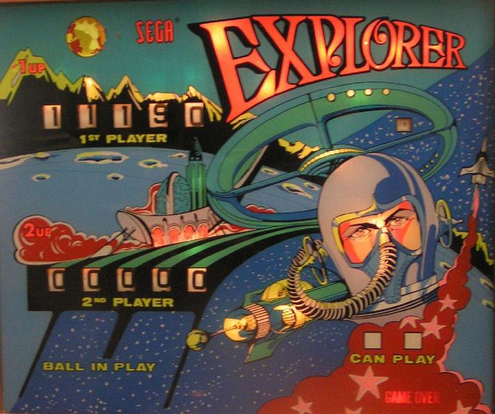 Explorer is a classic pinball machine released by Sega in 1975, featuring nautical navigation themes with unique gameplay elements.