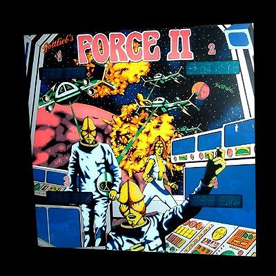 Force II is a pinball machine manufactured by Gottlieb and released in 1981. It is known for its classic design and gameplay typical of the era.