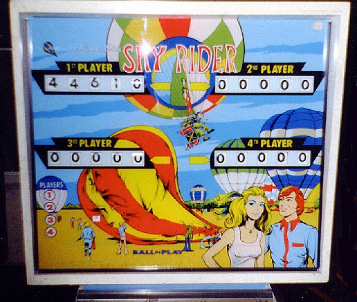 Sky Rider is a pinball machine designed and manufactured by Chicago Coin in 1974. It features aviation-themed artwork and gameplay.