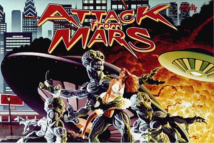 Attack from Mars is a popular pinball machine by Bally, known for its engaging alien invasion theme and exciting gameplay.
