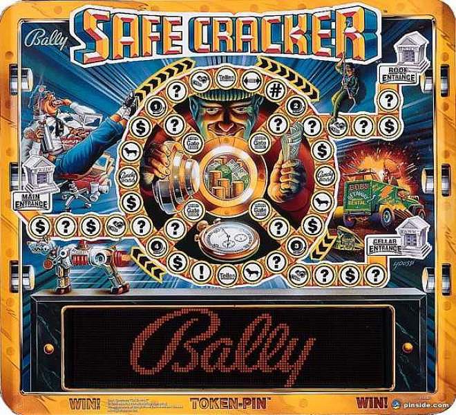 Safe Cracker is a unique pinball machine that combines elements of both pinball and board games. Designed by Pat Lawlor and released by Bally in 1996, this machine challenges players to breach a secure vault.