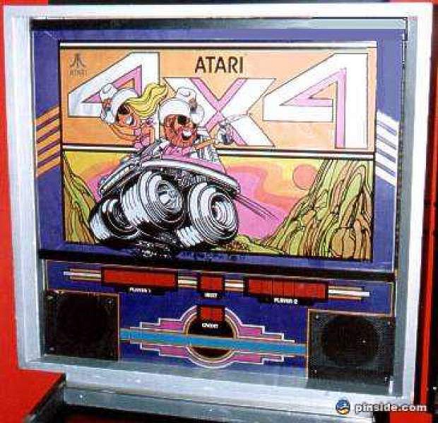 4X4 is an arcade racing game released by Atari in 1982. It features off-road racing with various obstacles and terrain challenges.