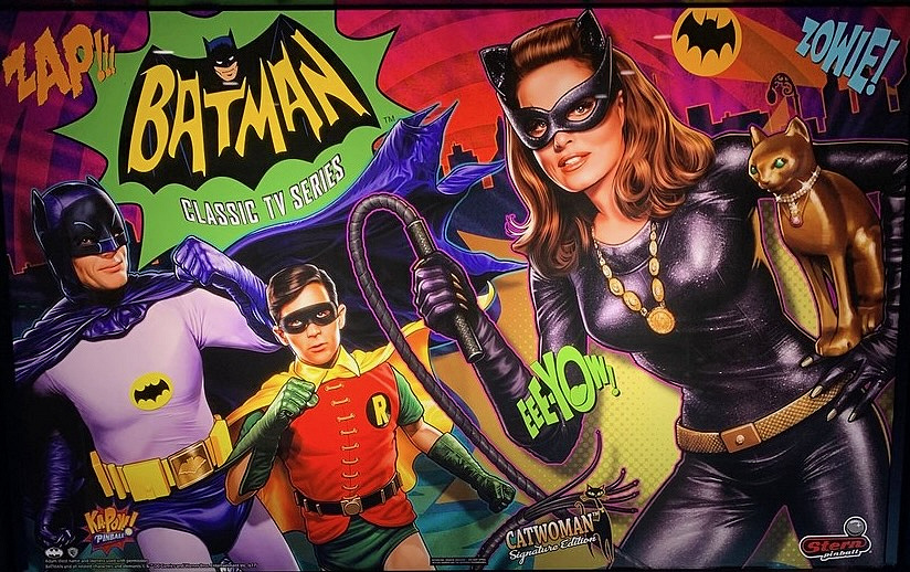 The Batman 66 Catwoman Signature Edition is a special edition pinball machine by Stern, celebrating the classic 1966 Batman television series with custom art and features inspired by the character Catwoman.