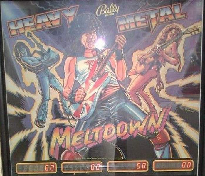 Heavy Metal Meltdown is a pinball machine released by Bally in 1987, known for its vibrant rock music-themed experience.
