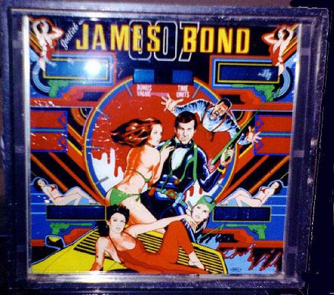 A vintage pinball machine themed around the iconic James Bond film series, produced by Gottlieb in 1979.