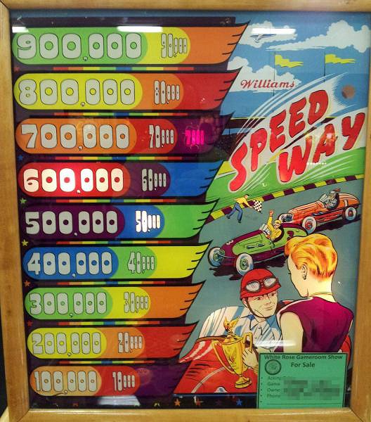Speed Way is a pinball machine produced by Williams in 1947. This early example of pinball features classic mechanical components and was part of the post-war boom in pinball production.
