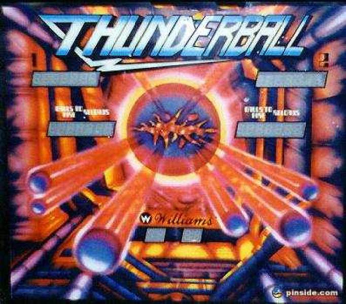 Thunderball is an unreleased widebody pinball machine produced by Williams Electronics in 1982. It is known for its distinct theme and design.