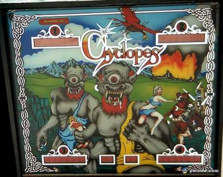 Cyclopes is a pinball game manufactured by Game Plan released in the year 1984. It is known for its distinctive science fiction theme featuring cyclopean creatures.