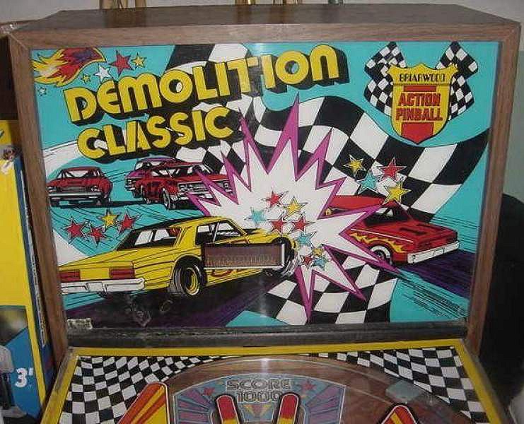 Demolition Classic is a vintage pinball machine produced by Brunswick in 1978. It features a classic pinball design with mechanical bumpers, spinners, and a timeless demolition theme.