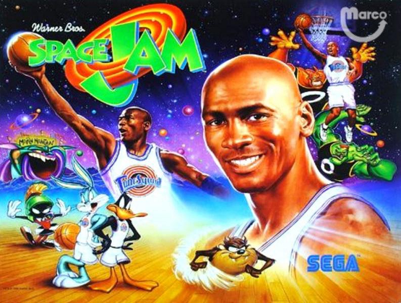 Space Jam is a pinball machine released by Sega in 1996, themed around the popular movie featuring Michael Jordan and the Looney Tunes characters.