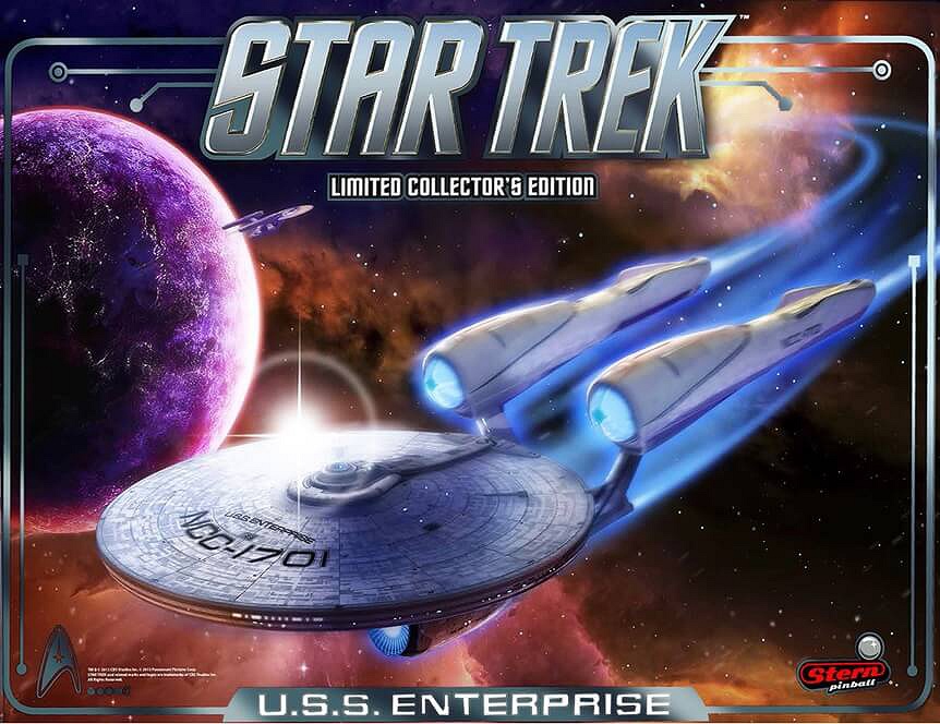 Star Trek (LE) is a limited edition pinball machine released by Stern in 2012. It is based on the Star Trek film series reboot directed by J.J. Abrams, featuring iconic characters and missions.