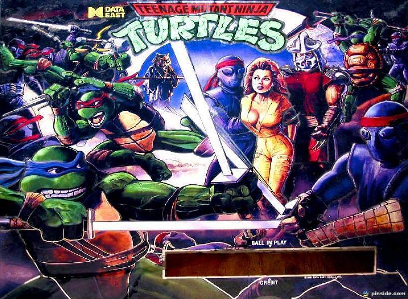 Teenage Mutant Ninja Turtles is a pinball machine released by Data East in 1991, inspired by the popular comic and TV series of the same name.