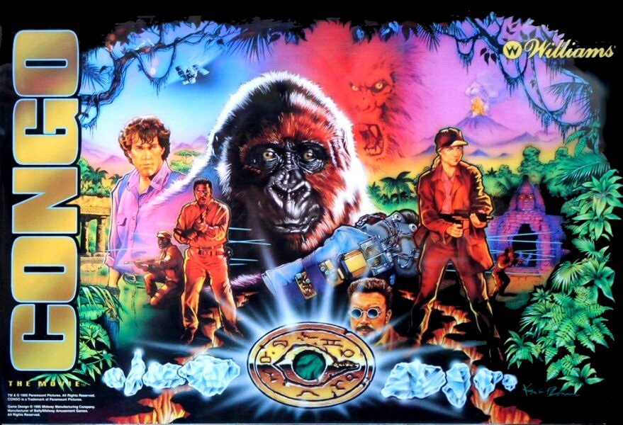 Congo is a pinball machine released by Williams in 1995, based on the movie of the same name.