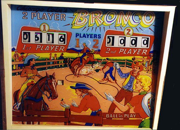 Bronco is an electro-mechanical pinball machine created by Chicago Coin and released in 1963.