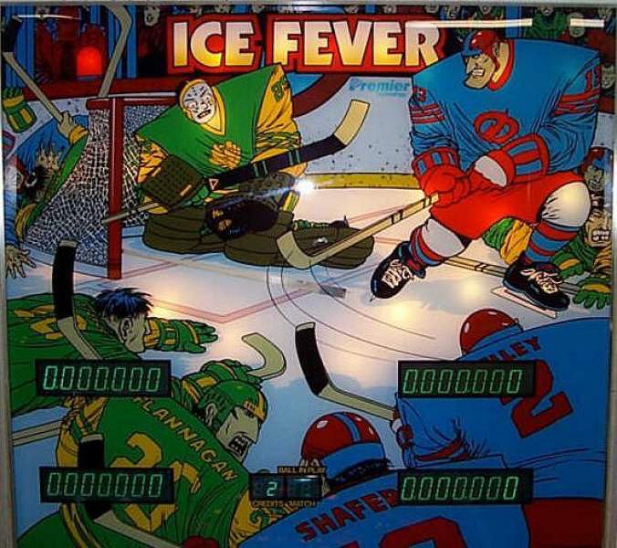 Ice Fever is a pinball machine manufactured by Gottlieb, released in 1985. It has a hockey theme and features vibrant artwork and engaging playfield mechanics.