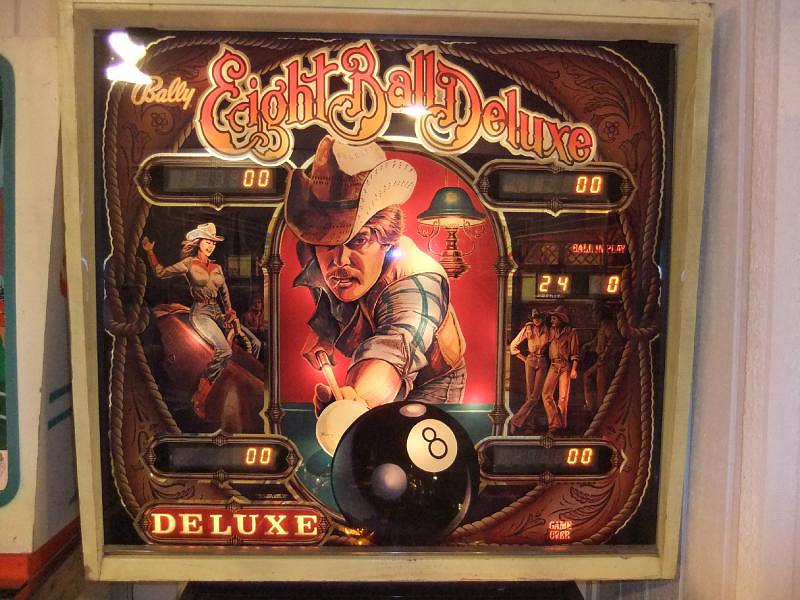 Eight Ball Deluxe is a classic pinball game known for its engaging gameplay and pool-themed artwork. This version was released by Bally in 1983.