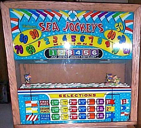 Sea Jockeys is a vintage pinball machine produced by Williams in 1951. This game captures the nautical racing theme popular in the early 1950s.