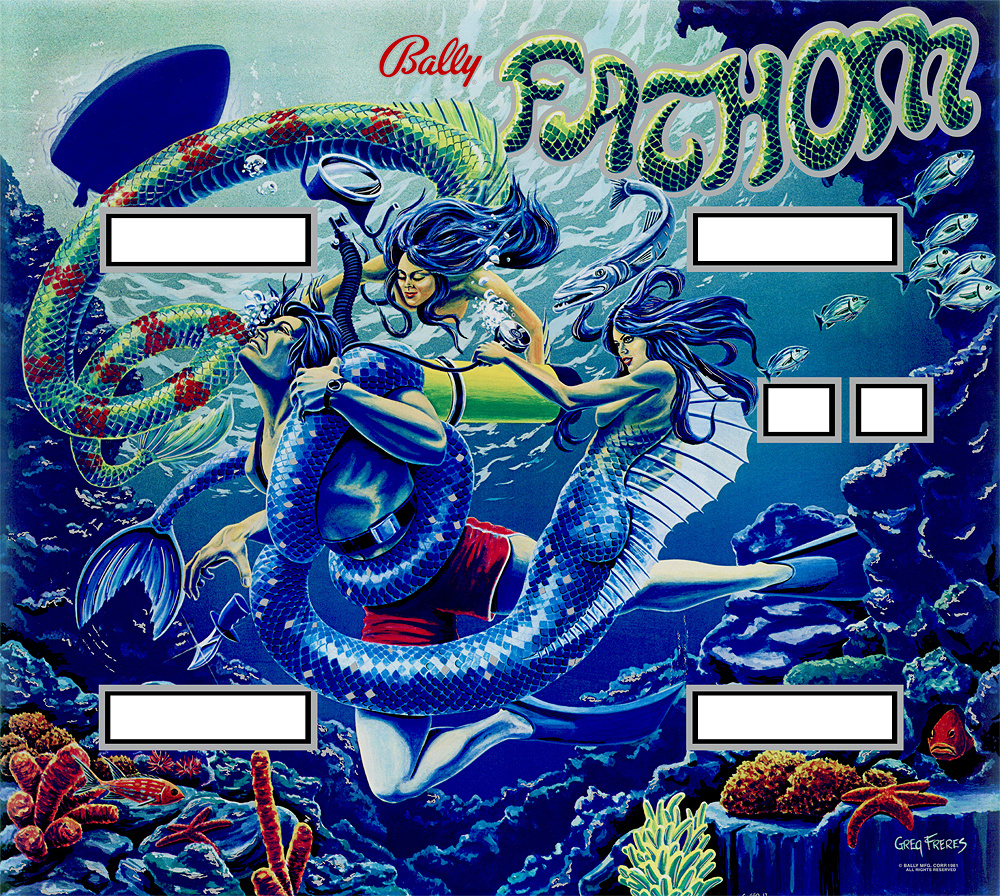 Fathom Revisited is a modern remake of the classic Fathom pinball machine, produced by Haggis Pinball in 2022. It combines the charm of the original with updated technology and enhanced features.