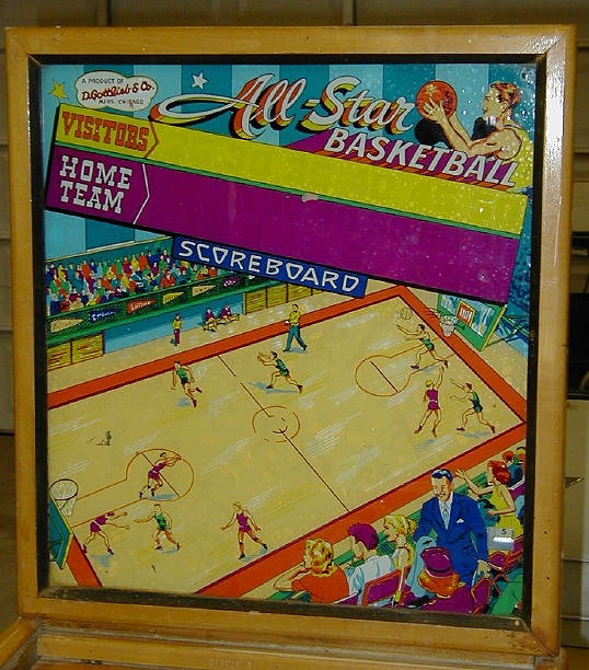 All-Star Basketball is a basketball-themed pinball machine released by Gottlieb in 1951. It features a captivating gameplay experience with its unique mechanics and scoring features.