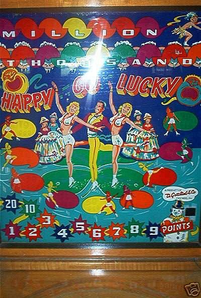 Happy-Go-Lucky is a vintage pinball machine produced by Gottlieb in 1951. It features classic mechanical design typical of the era, offering a nostalgic pinball experience.