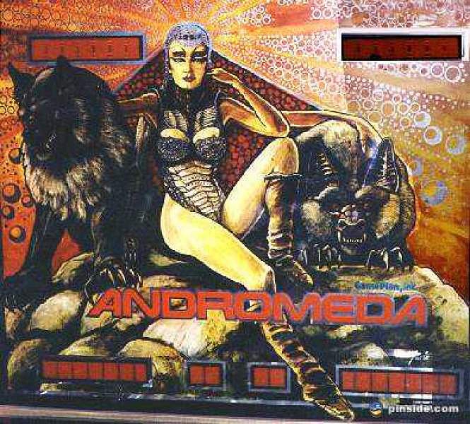 Andromeda is a classic pinball machine released by Game Plan in 1985, known for its space-themed design and challenging gameplay.