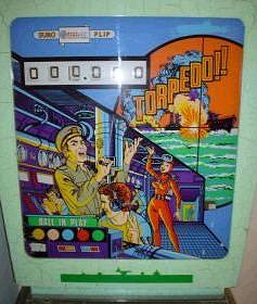 Torpedo is an electromechanical pinball machine produced by Petaco, released in 1975. The game features naval and submarine warfare themes.