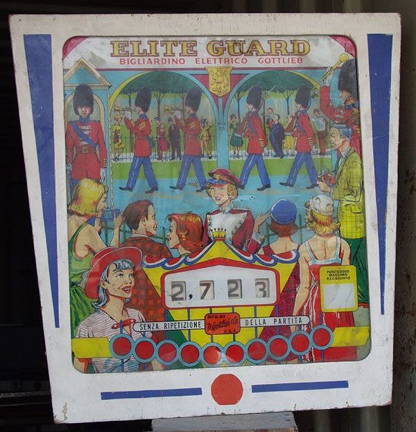 Elite Guard is a pinball machine produced by Gottlieb in 1968. It features a classic electromechanical design characteristic of the era, focusing on mechanical action and skill-based gameplay.